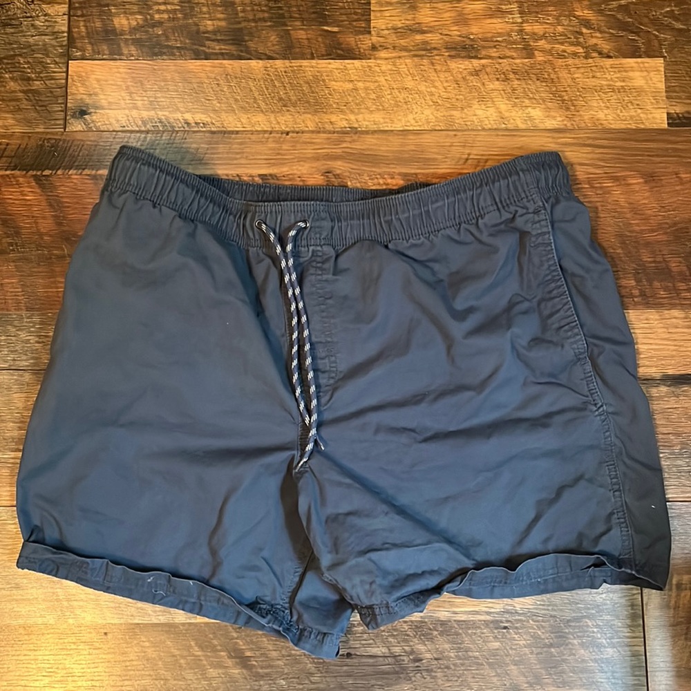Navy Blue Drawstring Shorts 5” inseam